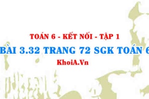 Bài 3.32 trang 72 SGK Toán 6 tập 1 Kết nối tri thức